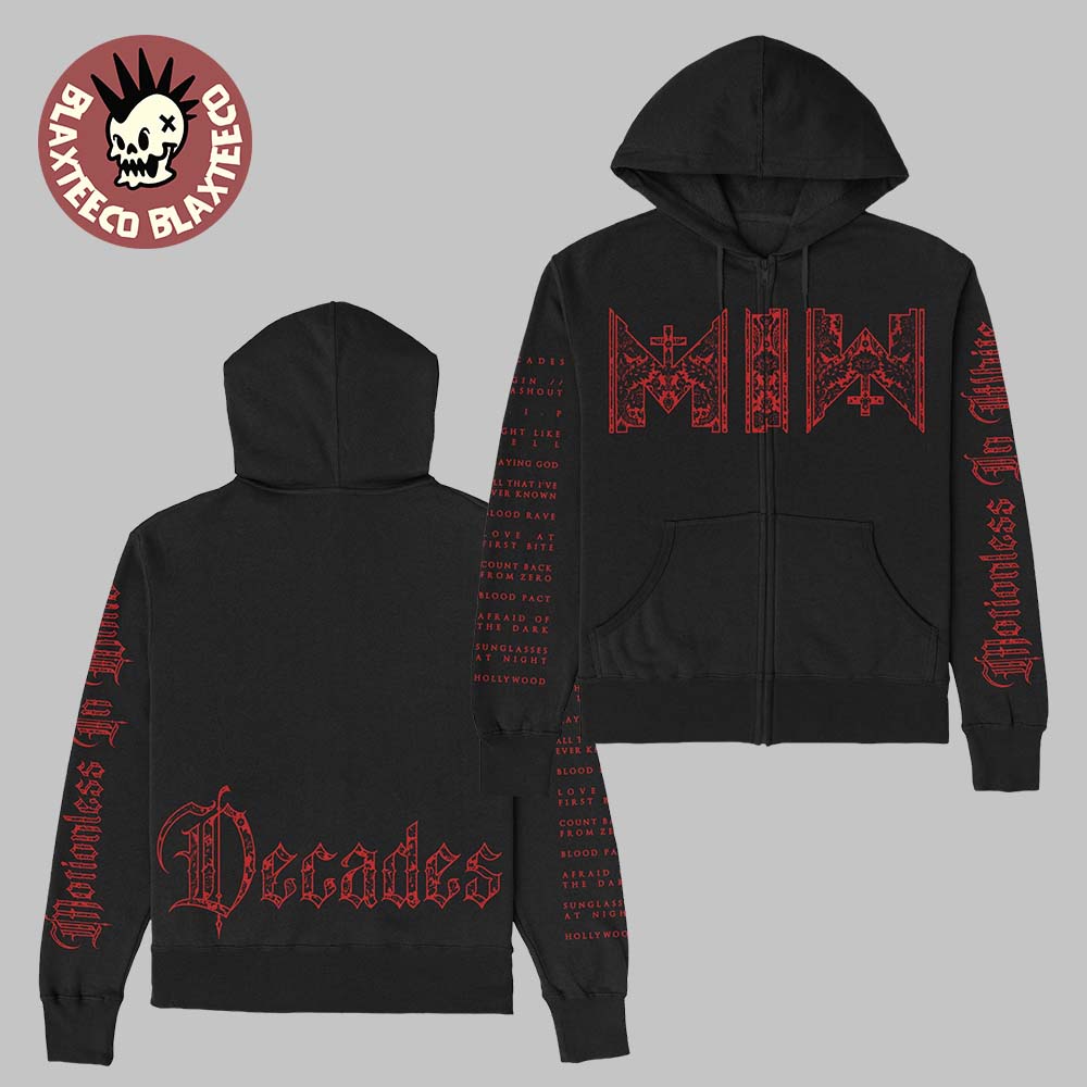 Motionless In White Decade Album Merch Zip Up - Adult & Kids T-Shirts, Sweatshirts & Hoodies apparel design preview 1