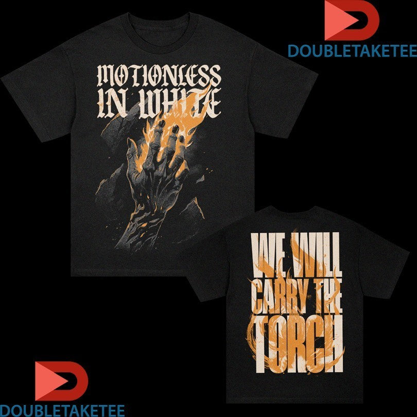 Motionless In White We Will Carry The Torch Hand - Adult & Kids T-Shirts, Sweatshirts & Hoodies apparel design preview 1