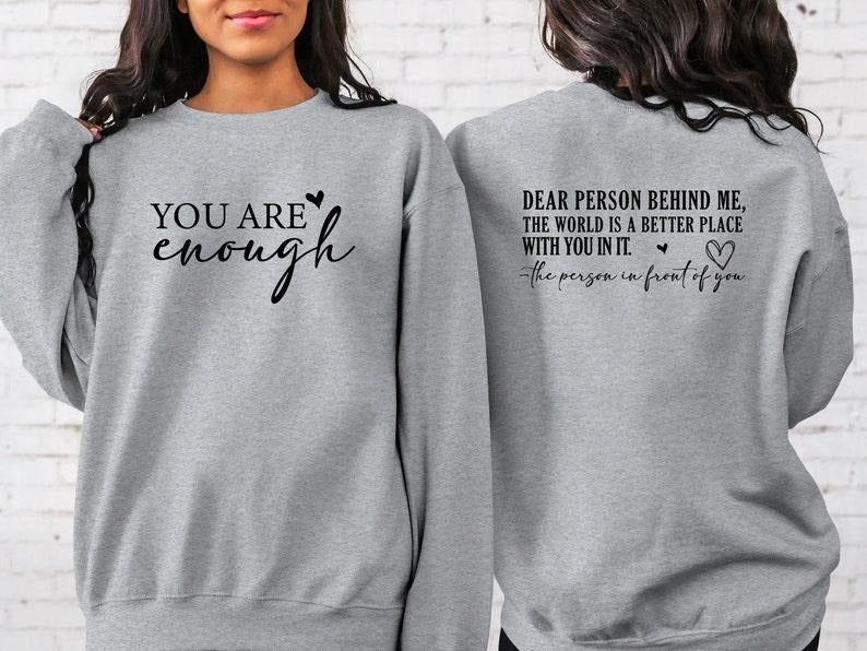 Motivational Dear Person Behind Me Inspirational - Adult & Kids T-Shirts, Sweatshirts & Hoodies apparel design preview 1