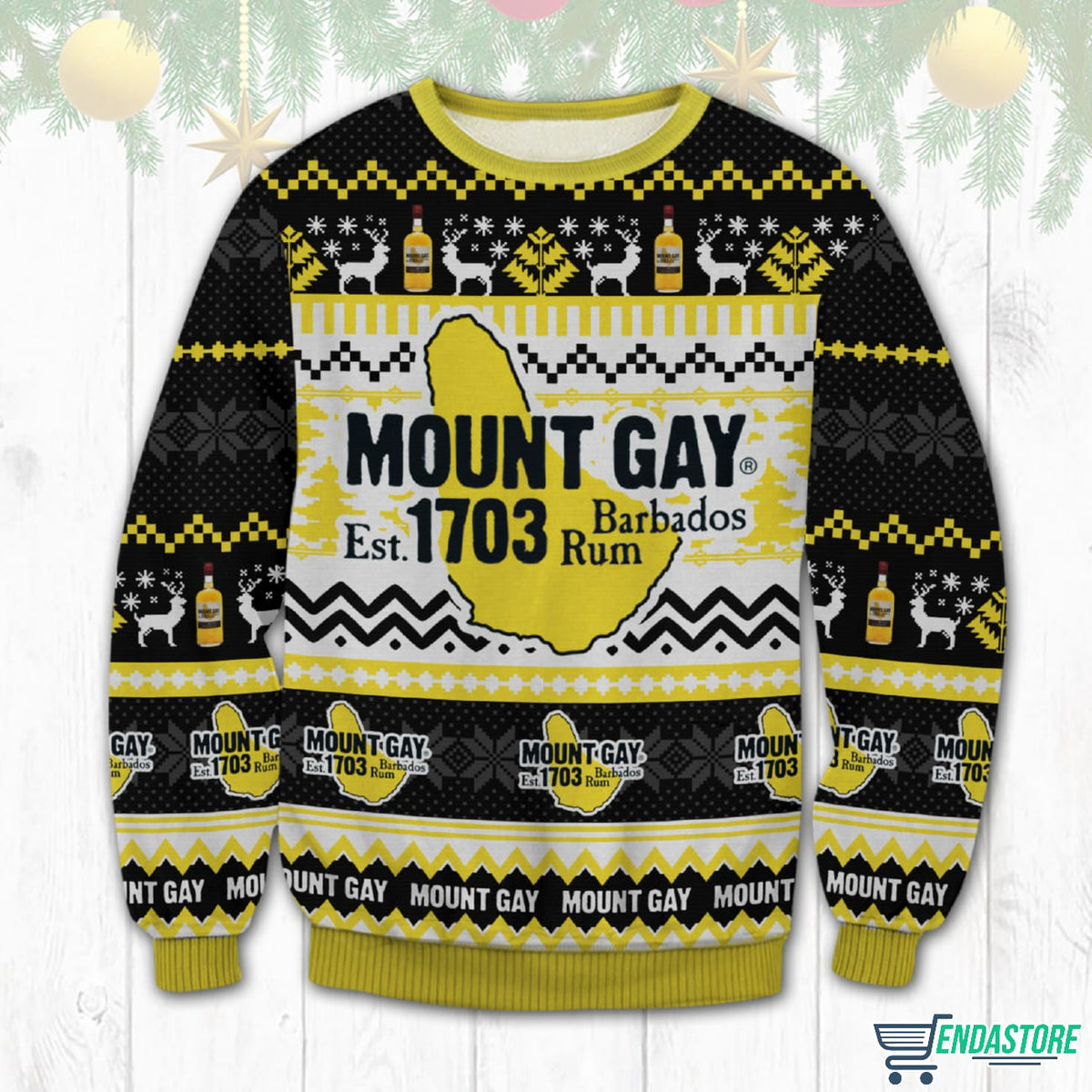 Mount Gay Rum 3D Ugly Christmas Sweater - Holiday Gift product image