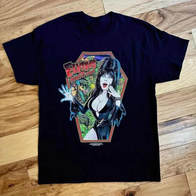 Movie Elvira Mistress Dark Sleeve - Adult & Kids T-Shirts, Sweatshirts & Hoodies apparel design preview 1