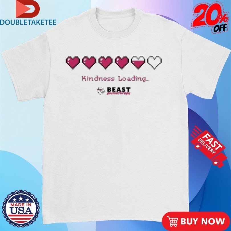Mr Beast Philanthropy Kindness Loading Hearts - Adult & Kids T-Shirts, Sweatshirts & Hoodies apparel design preview 1