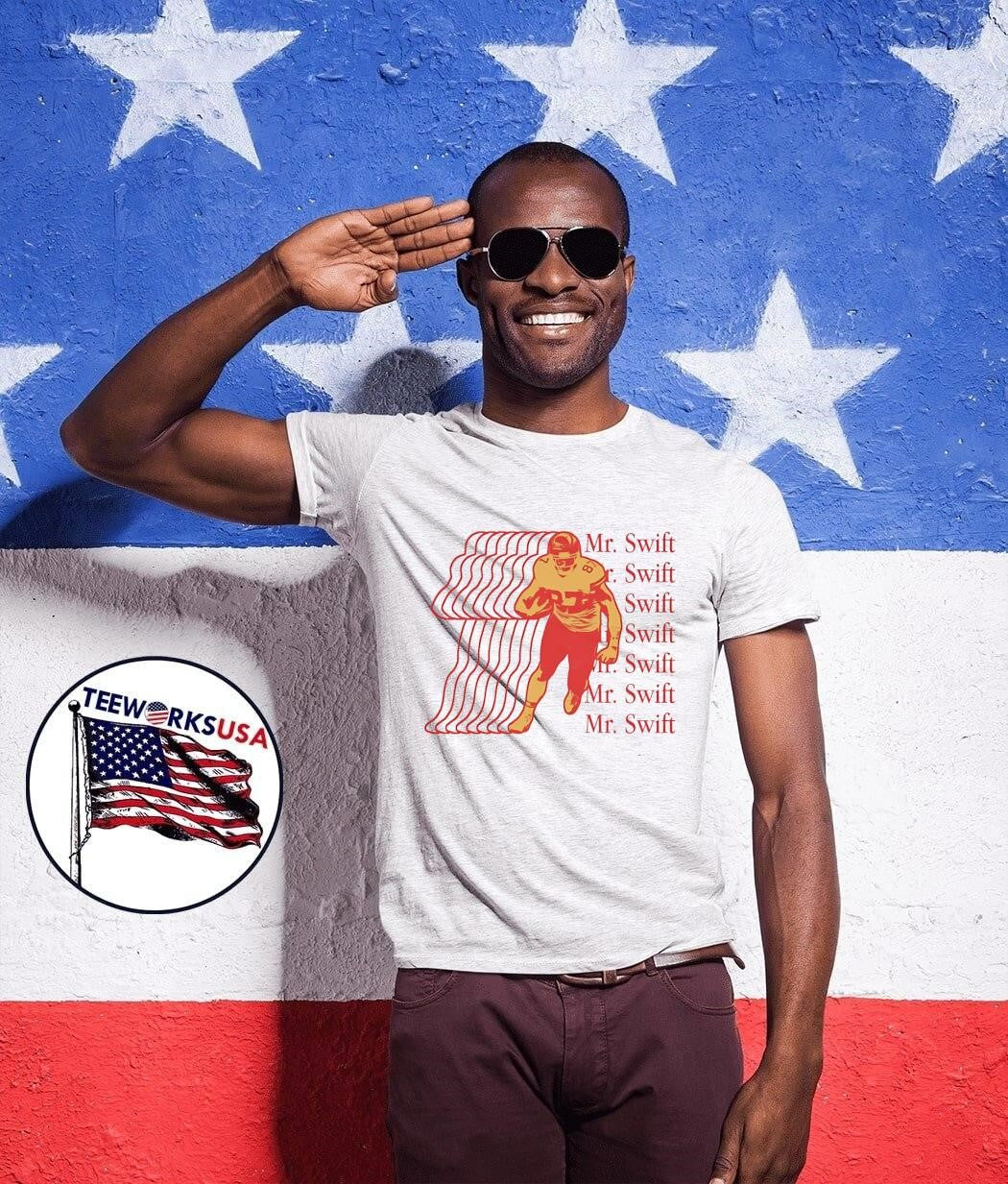 Mr Swift Football Player Retro Style Kansas City - Adult & Kids T-Shirts, Sweatshirts & Hoodies apparel design preview 1