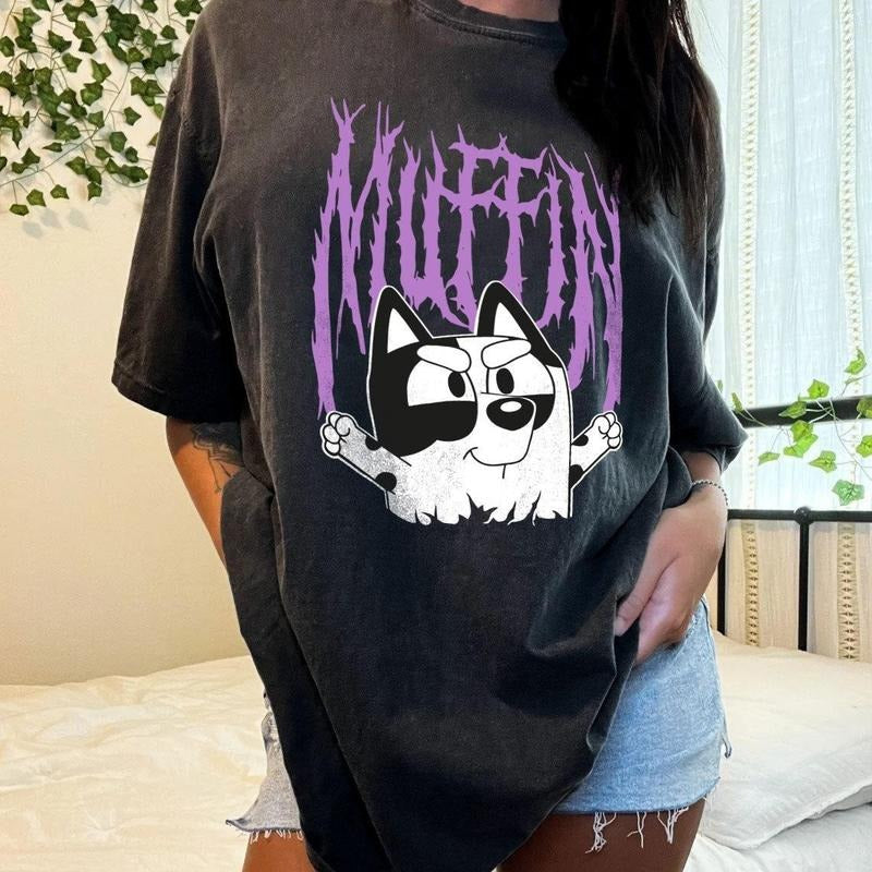 Muffin DRG Retro Bluey Dog Trending 2024 - Adult & Kids T-Shirts, Sweatshirts & Hoodies apparel design preview 1