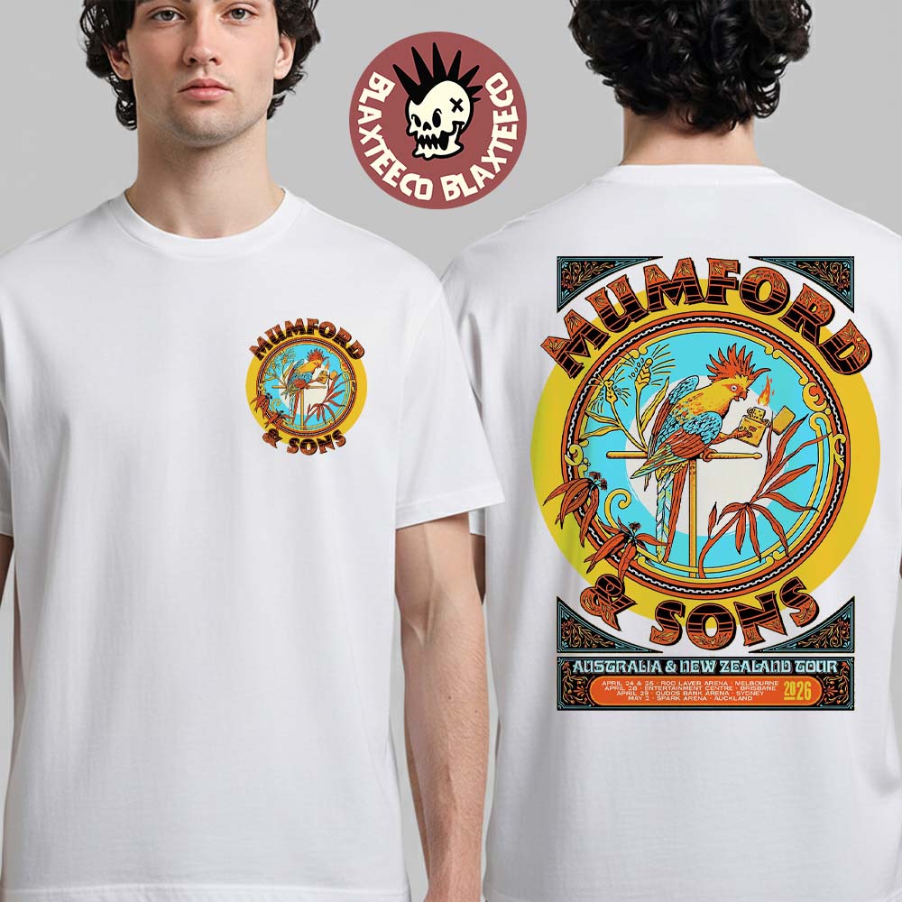 Mumford And Sons Australia New Zealand 2026 Tour - Adult & Kids T-Shirts, Sweatshirts & Hoodies apparel design preview 1