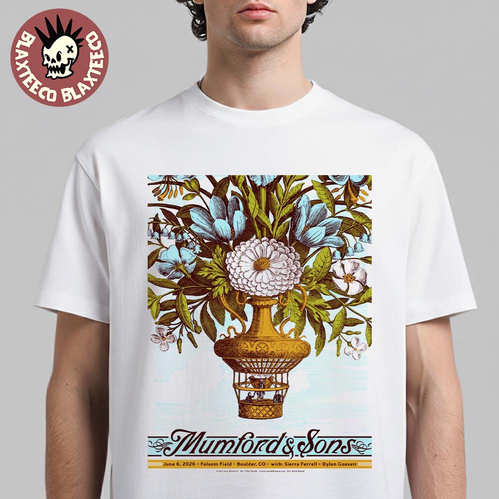 Mumford And Sons Boulder Colorado 2026 Event Poster - Adult & Kids T-Shirts, Sweatshirts & Hoodies apparel design preview 1