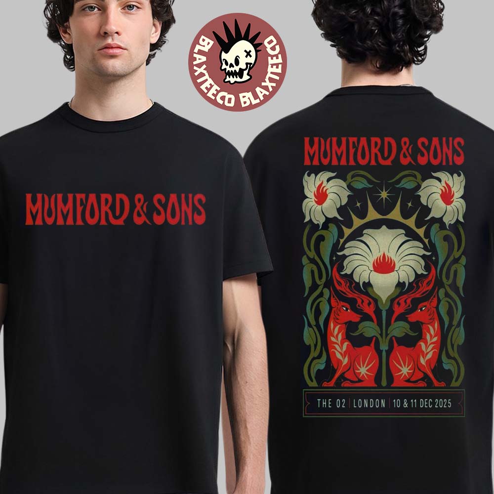 Mumford And Sons London UK 2025 Event Poster At The - Adult & Kids T-Shirts, Sweatshirts & Hoodies apparel design preview 1