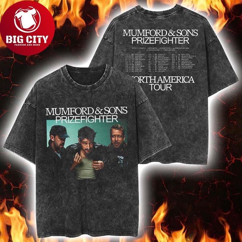 Mumford And Sons Prizefighter North America Tour 2026 - Adult & Kids T-Shirts, Sweatshirts & Hoodies apparel design preview 1
