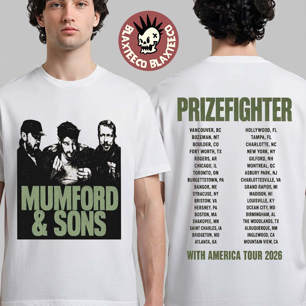 Mumford And Sons Prizefighter Tour 2026 North America - Adult & Kids T-Shirts, Sweatshirts & Hoodies apparel design preview 1