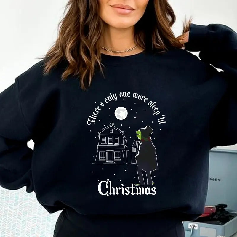Muppet Carol Kermit Frog One More Sleep Til Merry - Adult & Kids T-Shirts, Sweatshirts & Hoodies apparel design preview 1