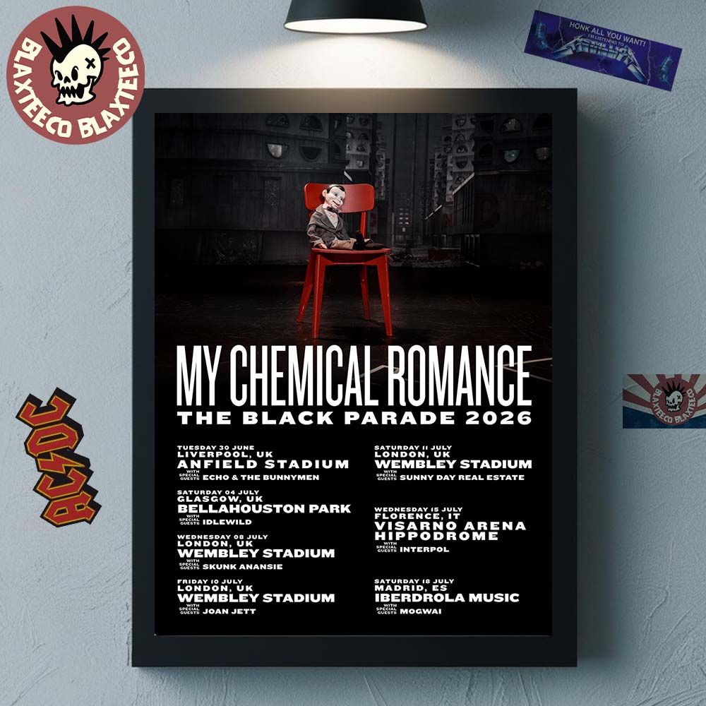 My Chemical Romance The Black Parade 2026 UK And - Adult & Kids T-Shirts, Sweatshirts & Hoodies apparel design preview 1