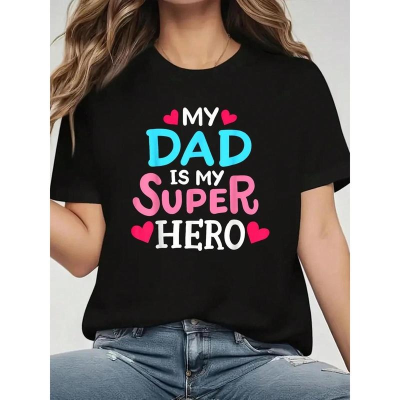 My Dad Is Superhero Casual Crew Neck Short Sleeve - Adult & Kids T-Shirts, Sweatshirts & Hoodies apparel design preview 1