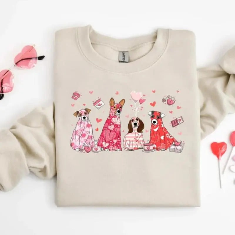 My Dog Is Valentine Pet Lover Mom - Adult & Kids T-Shirts, Sweatshirts & Hoodies apparel design preview 1