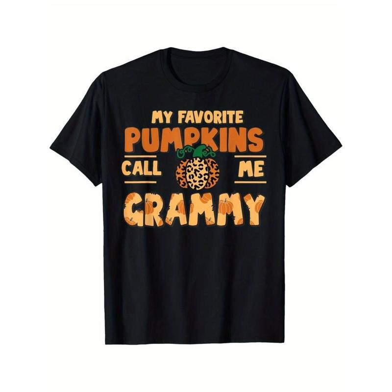 My Favorite Pumpkins Call Me Grammy Thanksgiving Fall - Adult & Kids T-Shirts, Sweatshirts & Hoodies apparel design preview 1