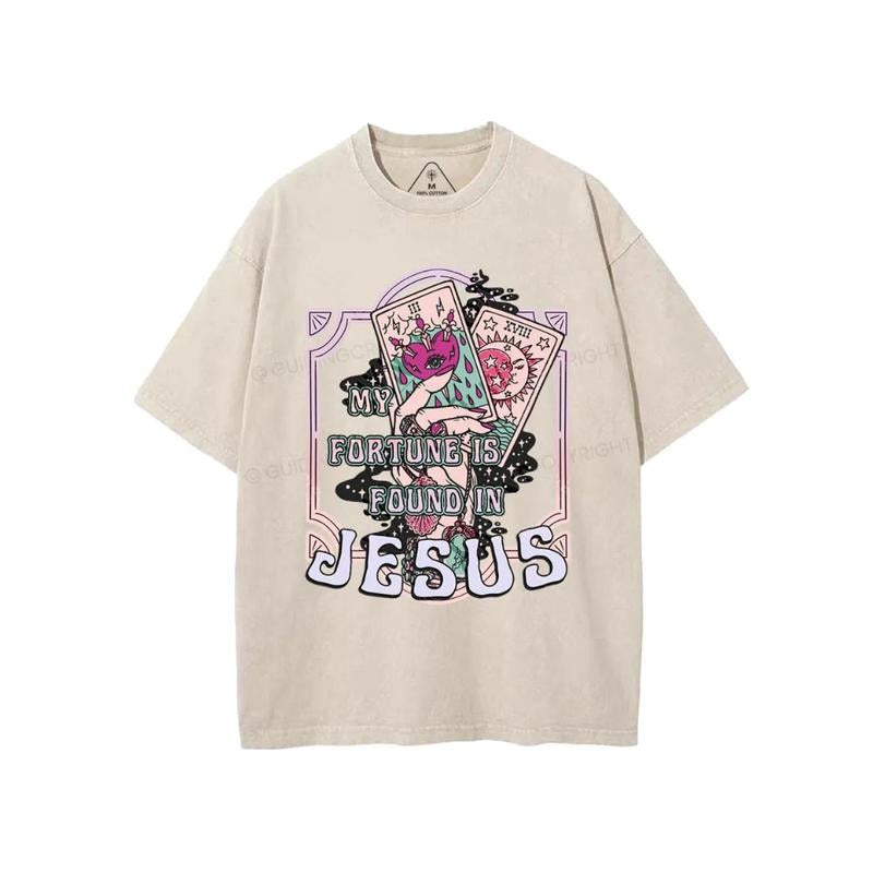 My Fortune Is Found Jesus Comfy Pure Cotton Fabric - Adult & Kids T-Shirts, Sweatshirts & Hoodies apparel design preview 1