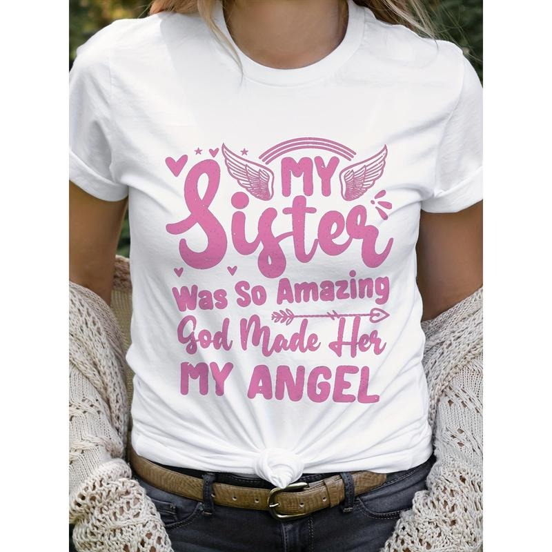 My Sister Was So Amazing God Made Her Angel Printed - Adult & Kids T-Shirts, Sweatshirts & Hoodies apparel design preview 1
