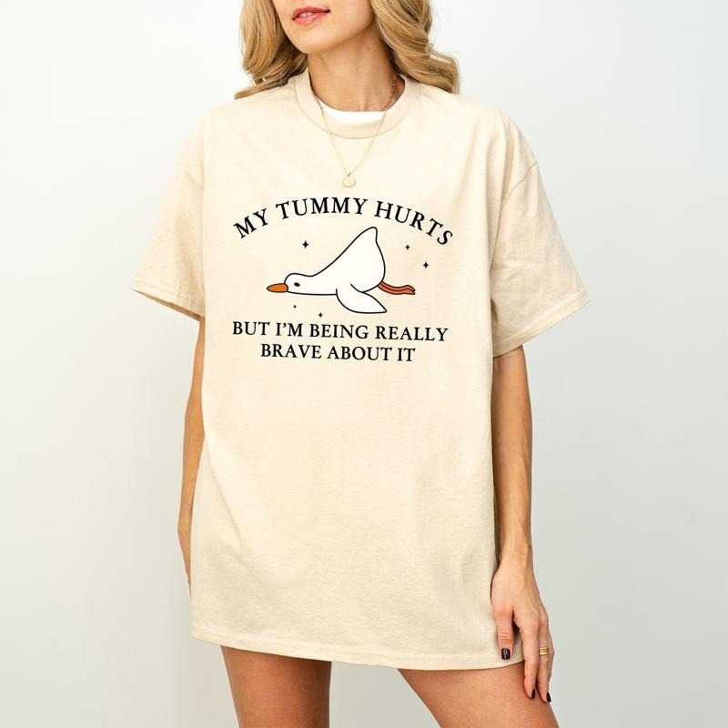 My Tummy Hurts But I'M Being Really Brave About Silly - Adult & Kids T-Shirts, Sweatshirts & Hoodies apparel design preview 1