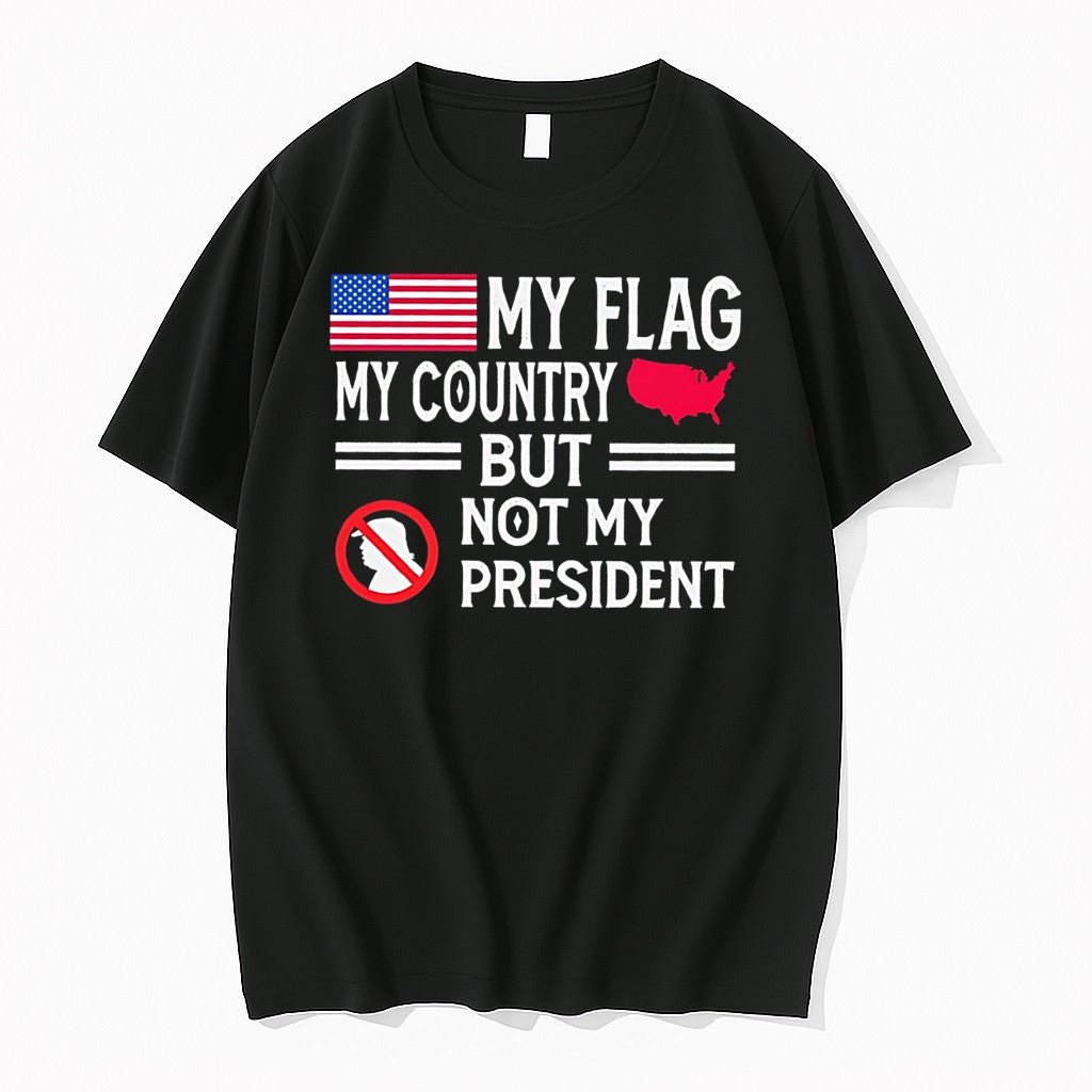 My Flag Country But Not President Anti Trump Sweater - Adult & Kids T-Shirts, Sweatshirts & Hoodies apparel design preview 1