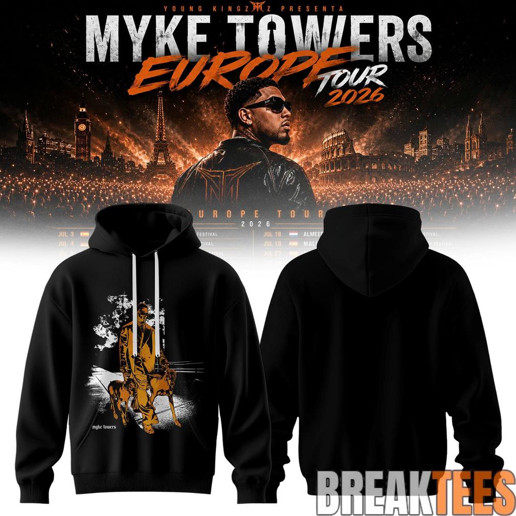Myke Towers Noir PortAWit - Adult & Kids T-Shirts, Sweatshirts & Hoodies apparel design preview 1