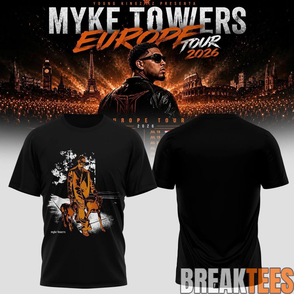 Myke Towers Noir PortAWit - Adult & Kids T-Shirts, Sweatshirts & Hoodies apparel design preview 1