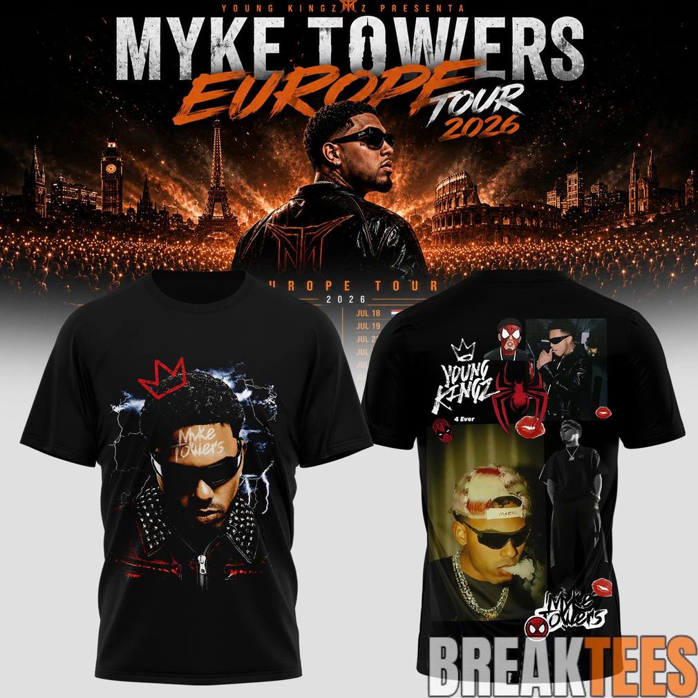 Myke Towers Young Kingz Web - Adult & Kids T-Shirts, Sweatshirts & Hoodies apparel design preview 1