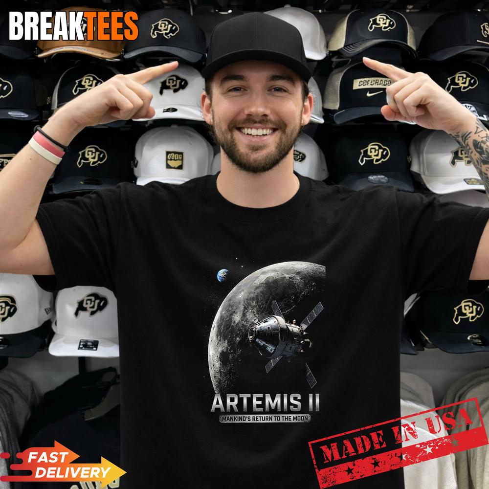 NASA Artemis 2 2026 Rocket Launch Mission to The Moon - Adult & Kids T-Shirts, Sweatshirts & Hoodies apparel design preview 1
