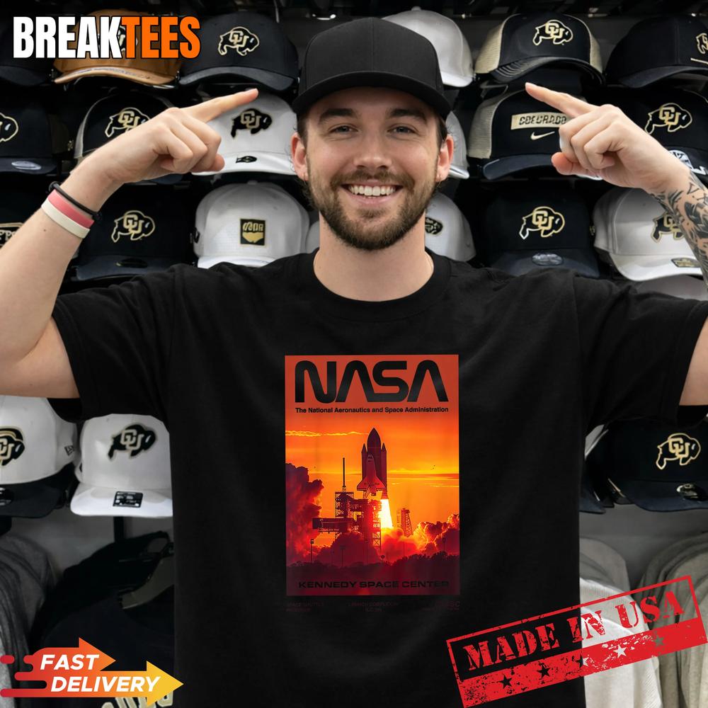 NASA Space Shuttle Kennedy Center - Adult & Kids T-Shirts, Sweatshirts & Hoodies apparel design preview 1