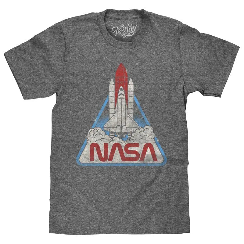 NASA Space Shuttle Gray - Adult & Kids T-Shirts, Sweatshirts & Hoodies apparel design preview 1