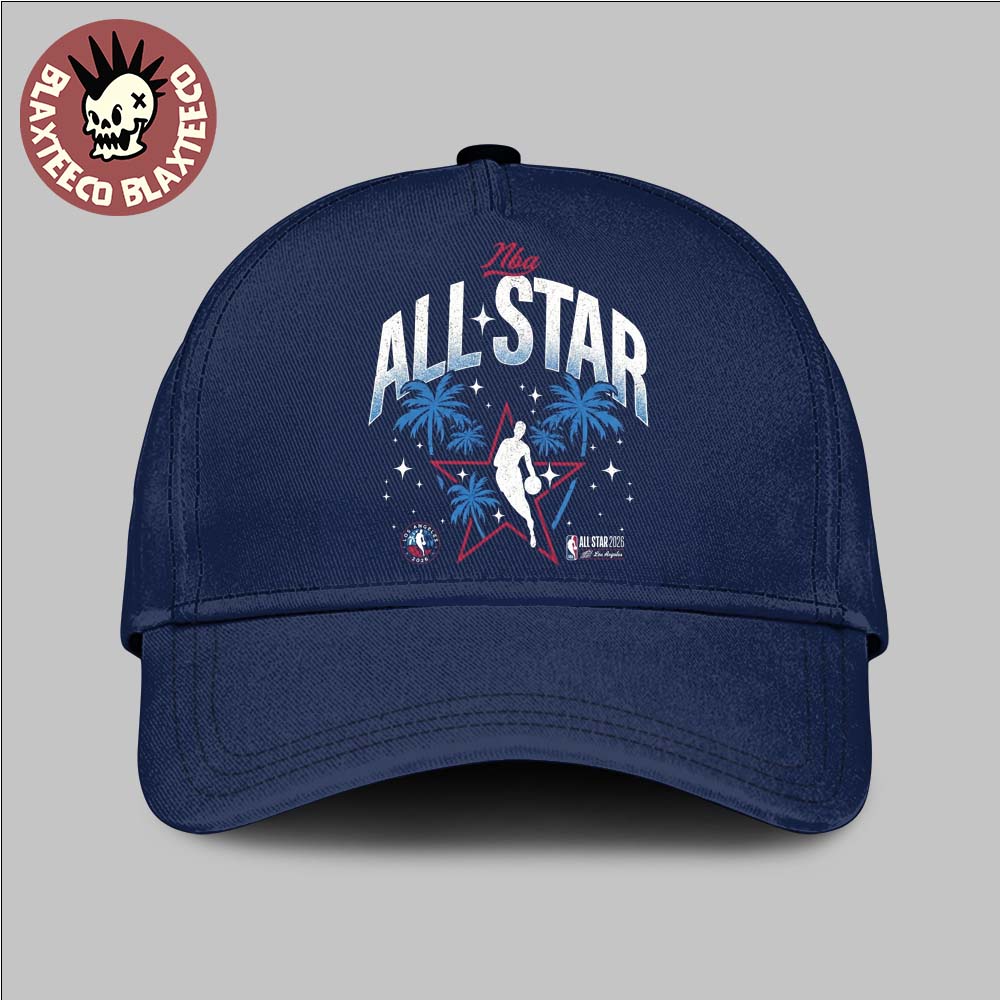 NBA All Star Game 2026 Los Angeles Navy LA Tropical - Adult & Kids T-Shirts, Sweatshirts & Hoodies apparel design preview 1