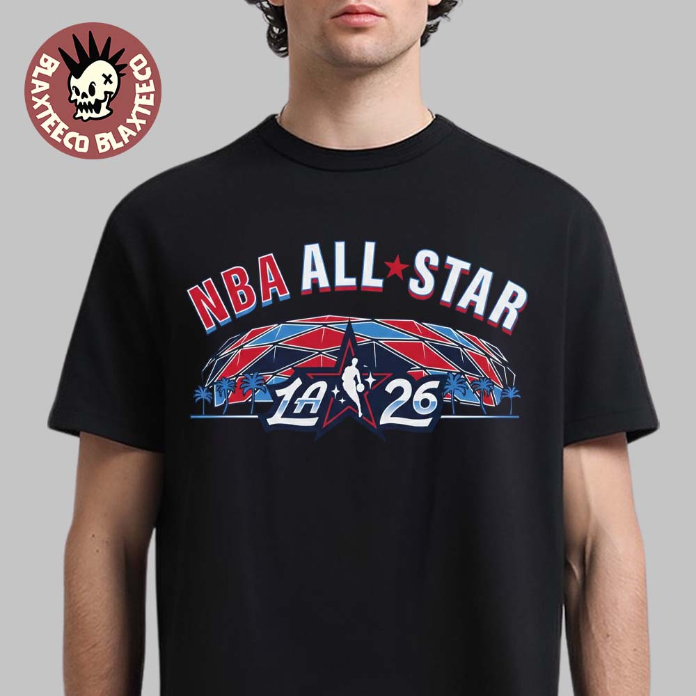 NBA All Star Game 2026 Los Angeles Stadium Logo - Adult & Kids T-Shirts, Sweatshirts & Hoodies apparel design preview 1