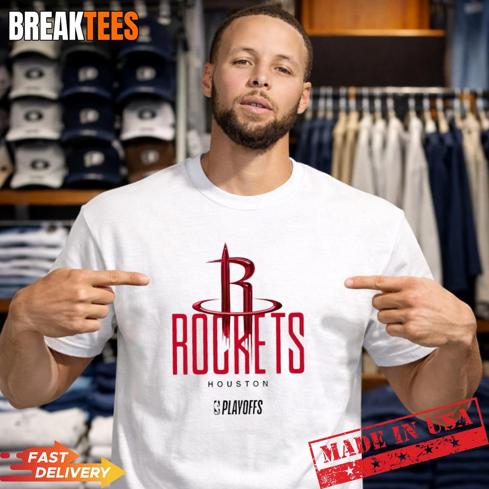 NBA Playoffs Houston Rockets Basketball Logo Graphic - Adult & Kids T-Shirts, Sweatshirts & Hoodies apparel design preview 1