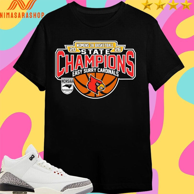 NCHSAA Women’s 3a Basketball State Champions - Adult & Kids T-Shirts, Sweatshirts & Hoodies apparel design preview 1