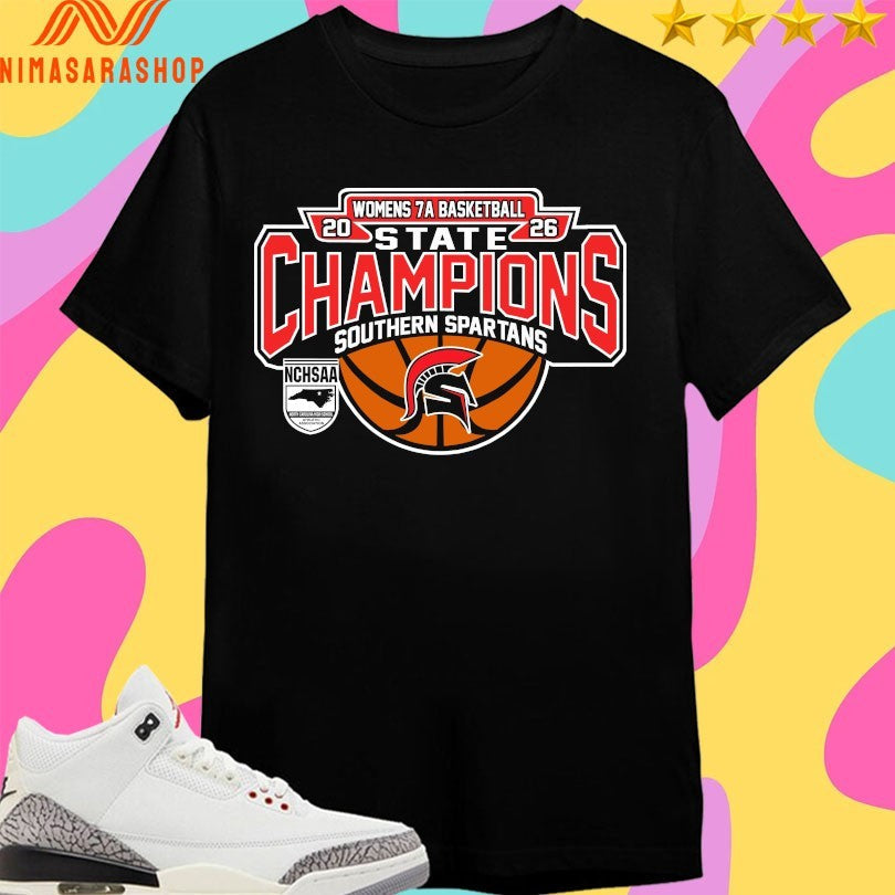 NCHSAA Women’s 7a Basketball State Champions - Adult & Kids T-Shirts, Sweatshirts & Hoodies apparel design preview 1