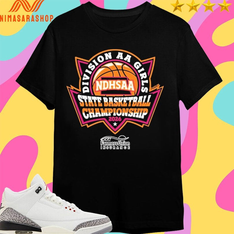 NDHSAA Division AA Girls State Basketball - Adult & Kids T-Shirts, Sweatshirts & Hoodies apparel design preview 1