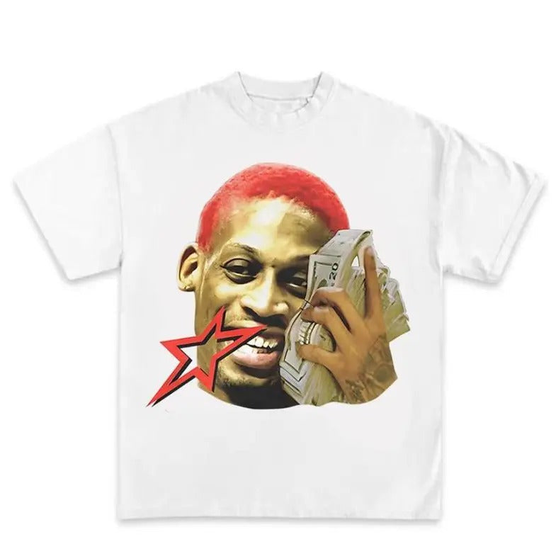 NEW: Dennissss Rodmannn RED Star Streetwear Vintage - Adult & Kids T-Shirts, Sweatshirts & Hoodies apparel design preview 1