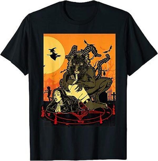NEW LIMITED Unholy Dirty Nun Satan Is My Daddy Funny - Adult & Kids T-Shirts, Sweatshirts & Hoodies apparel design preview 1