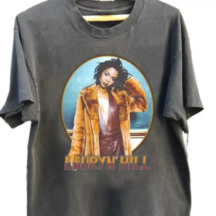 NEW Lauryn Hill Retro 90s Music Tour Fans - Adult & Kids T-Shirts, Sweatshirts & Hoodies apparel design preview 1