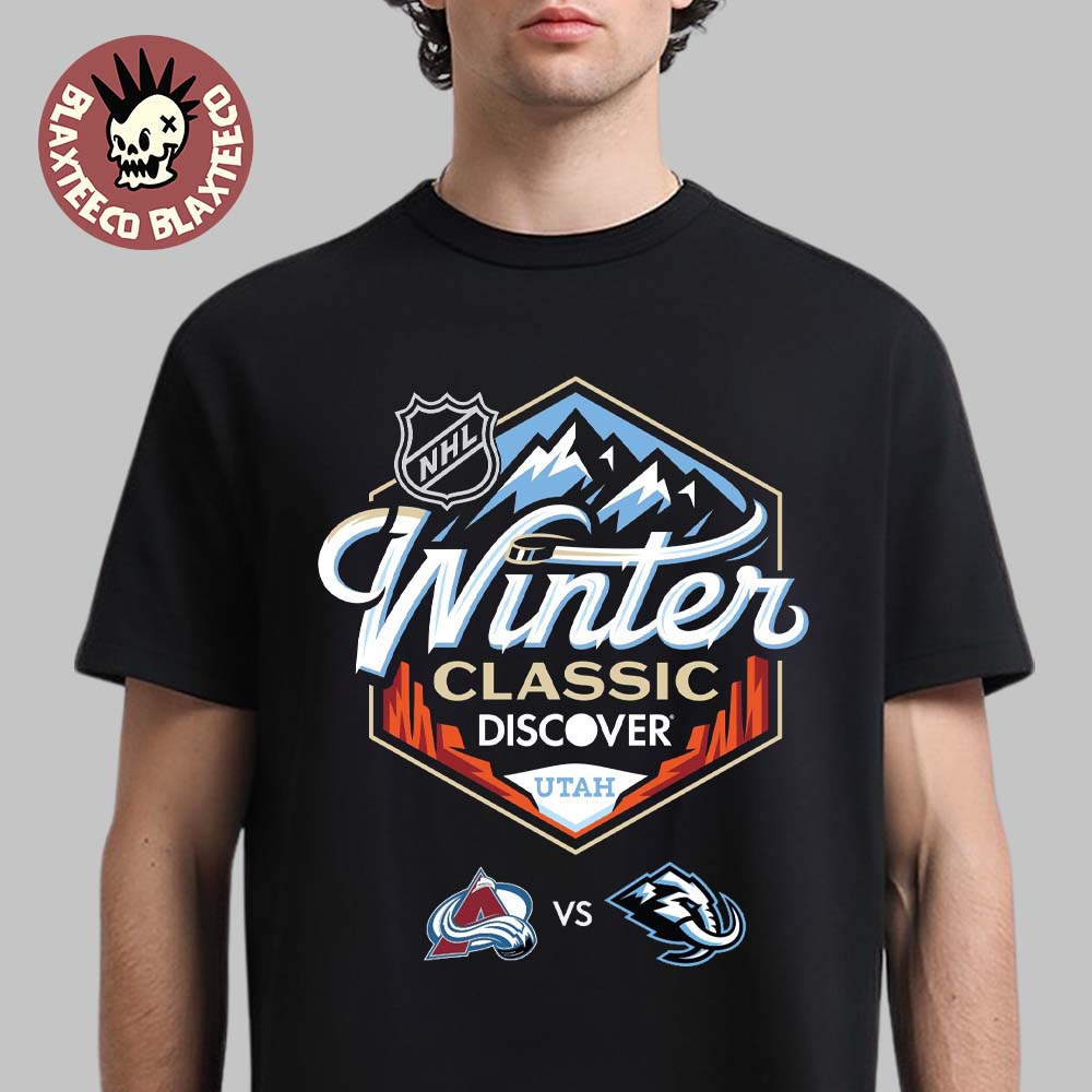 NHL Winter Classic 2027 Discover Utah Logo Colorado - Adult & Kids T-Shirts, Sweatshirts & Hoodies apparel design preview 1