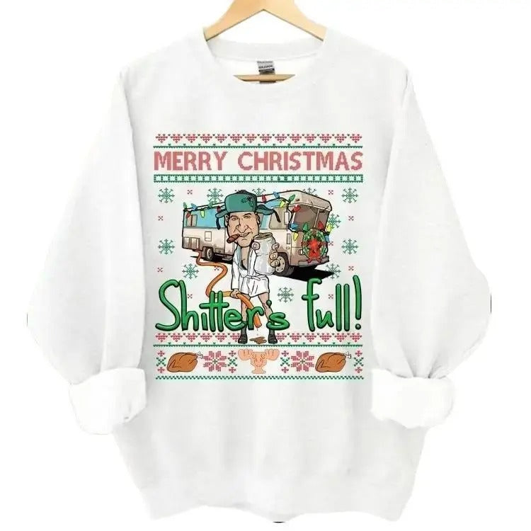 National Lampoons Vacation Merry Shitter Was Full - Adult & Kids T-Shirts, Sweatshirts & Hoodies apparel design preview 1