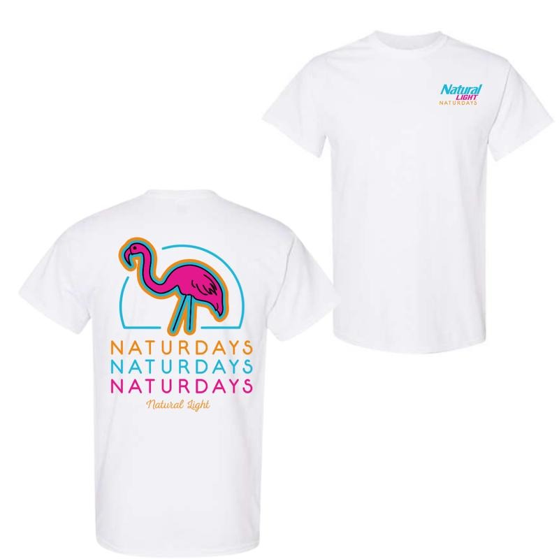 Natural Light Naturdays Neon Flamingo - Adult & Kids T-Shirts, Sweatshirts & Hoodies apparel design preview 1