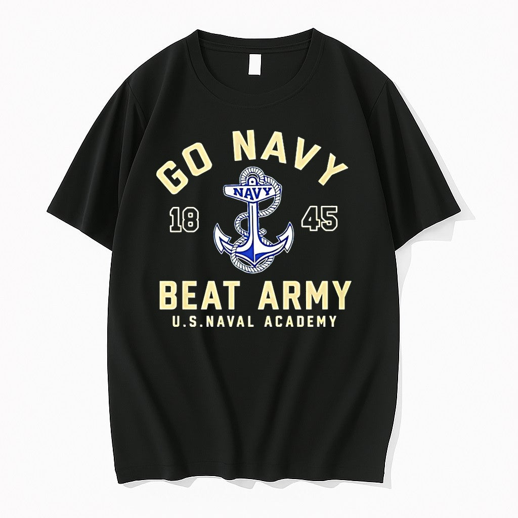 Navy Midshipmen Go Beat Army 1845 Sweater Jpg - Adult & Kids T-Shirts, Sweatshirts & Hoodies apparel design preview 1
