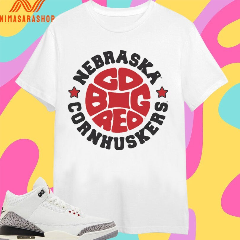 Nebraska Cornhuskers Big Red Basketball 1970s Logo - Adult & Kids T-Shirts, Sweatshirts & Hoodies apparel design preview 1