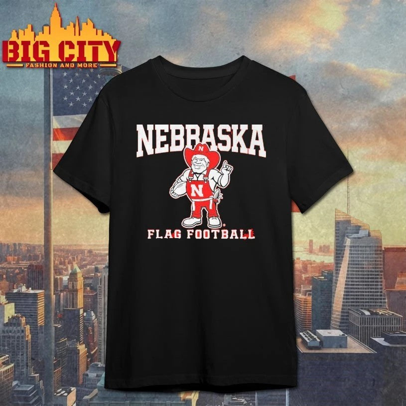 Nebraska Cornhuskers Flag Football - Adult & Kids T-Shirts, Sweatshirts & Hoodies apparel design preview 1