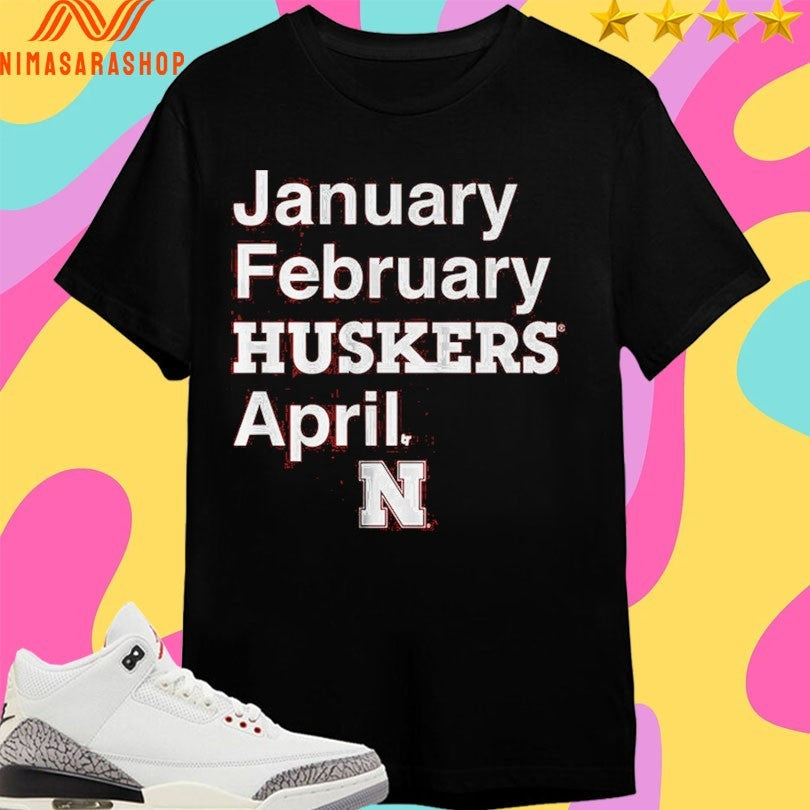 Nebraska Cornhuskers Men’s Basketball January - Adult & Kids T-Shirts, Sweatshirts & Hoodies apparel design preview 1