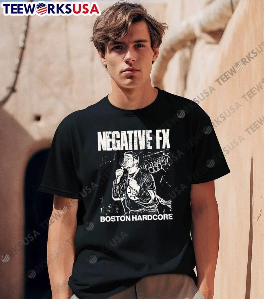 Negative FX Boston Hardcore Band Singer Live - Adult & Kids T-Shirts, Sweatshirts & Hoodies apparel design preview 1
