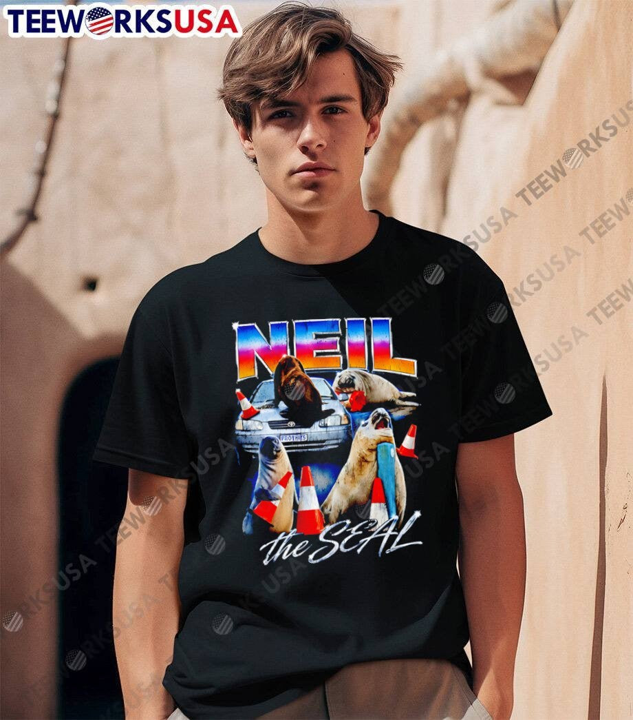 Neil the Seal Graphic Featuring Iconic Marine Animal - Adult & Kids T-Shirts, Sweatshirts & Hoodies apparel design preview 1