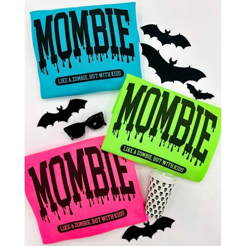Neon 'Mombie' "Like Zombie But - Adult & Kids T-Shirts, Sweatshirts & Hoodies apparel design preview 1