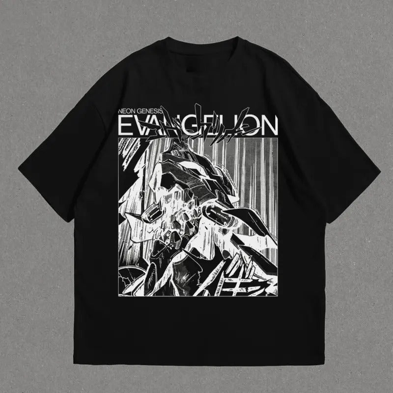 Neon Genesis Evangelion 90s Anime End Vintage Fan Him - Adult & Kids T-Shirts, Sweatshirts & Hoodies apparel design preview 1