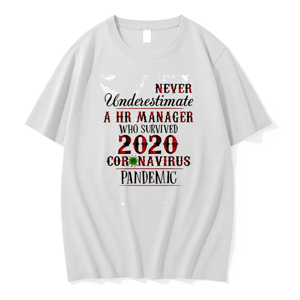 Never Underestimate A Hr Manager Who Also Survived - Adult & Kids T-Shirts, Sweatshirts & Hoodies apparel design preview 1