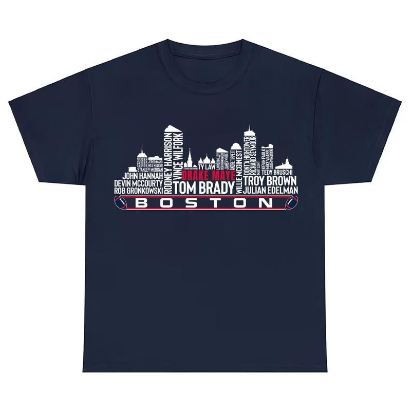 New England Football Greatest All Time Team Legends - Adult & Kids T-Shirts, Sweatshirts & Hoodies apparel design preview 1